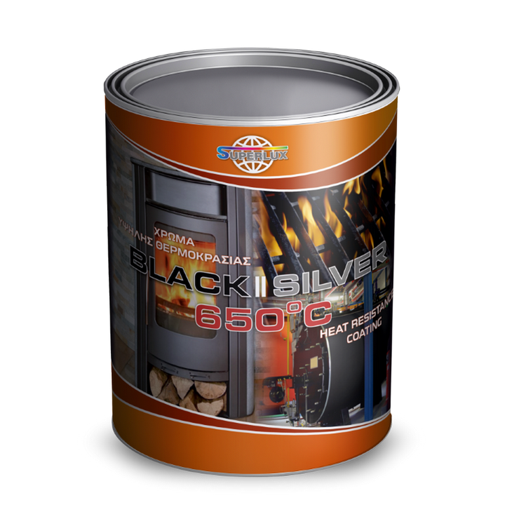 Black || Silver 650°C high-temperature paint 650°C Superlux